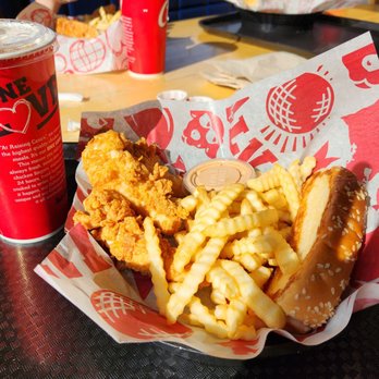Raising Cane's Chicken Fingers - Three piece Canes Meal - Fast Food Near Me - Omaha, Nebraska Raising Cane's Chicken Fingers - Three piece Canes Meal - Fast Food Near Me - Omaha, Nebraska