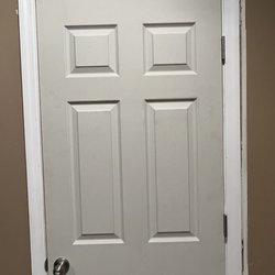 Interior door install by Farrow Construction subcontracted through Lowes.