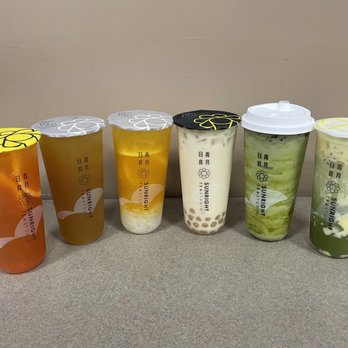 Sunright Tea Studio - San Gabriel - So many colorful drinks! - Bubble Tea Near Me - San Gabriel, California