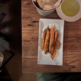 Heirloom Carrots w/ Créme Fraîche and Quinoa