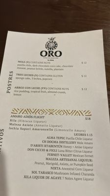 Menu photo 2 Oro by Nixta Minneapolis, MN Menu photo 2 Oro by Nixta Minneapolis, MN