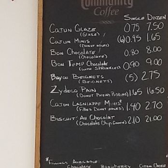 Cajun Glaze Donuts - a menu on a blackboard - Donuts Near Me - New Iberia, Louisiana Cajun Glaze Donuts - a menu on a blackboard - Donuts Near Me - New Iberia, Louisiana