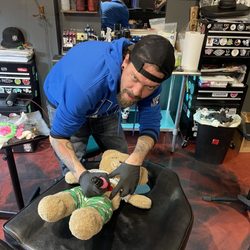 Blood Moon Tattoo Gallery - Travis & Mr Patches .. if you need fine lines he's your man
