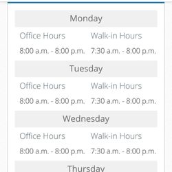 Northshore Medical Group - Posted walk-in hours are BS! They keep their doors locked. I know, I'm here now at 7.45 a.m on a Wednesday