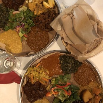 Demera - All vegan platter and omnivore/carnivore platter - Ethiopian Near Me - Chicago, Illinois Demera - All vegan platter and omnivore/carnivore platter - Ethiopian Near Me - Chicago, Illinois