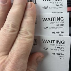 Walgreens - See - WAITING. We will page you (not).