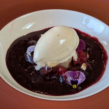 Les Petites Canailles - @endoedibles on Instagram 05/09/26 Financier - Almond Ice Cream, Cherries, Lemon Verbena - French Near Me - Paso Robles, California