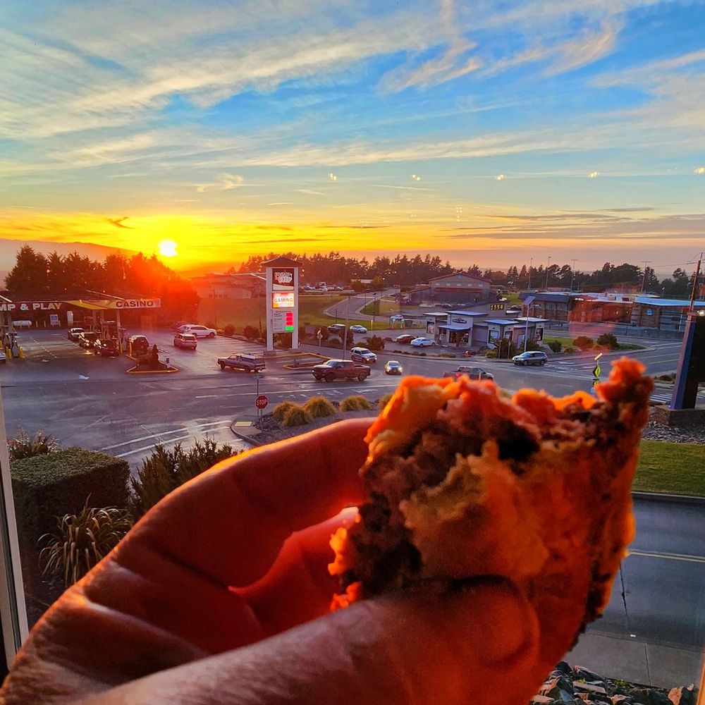 Burger and a view Burger and a view