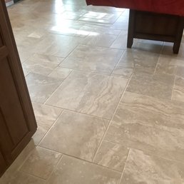 Travertine floor