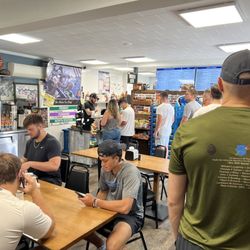 Jim's Market - Busy Saturday morning - inside layout has changed