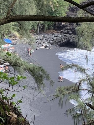 Kehena Black Sand Beach by null