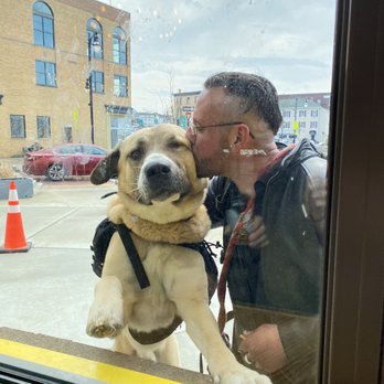 Wachusett Brew Yard - And this guy and his dog stopped by to say hello. - Brewpubs Near Me - Worcester, Massachusetts Wachusett Brew Yard - And this guy and his dog stopped by to say hello. - Brewpubs Near Me - Worcester, Massachusetts