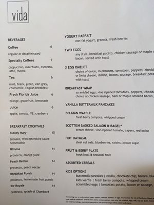 Menu photo 6 Vida Miami Beach, FL Menu photo 6 Vida Miami Beach, FL