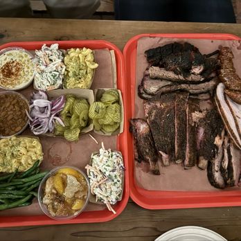Terry Black's Barbecue - The spread!! - Barbeque Near Me - Dallas, Texas