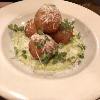 The Red Hen - Crispy Arancini 'Cacio e Pepe' fried risotto balls, black pepper, pecorino romano & basil aioli $12 - they were okay. Might order again. - Italian Near Me - Washington, DC, District of Columbia The Red Hen - Crispy Arancini 'Cacio e Pepe' fried risotto balls, black pepper, pecorino romano & basil aioli $12 - they were okay. Might order again. - Italian Near Me - Washington, DC, District of Columbia