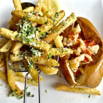 Blue Seafood & Grill - Lobster Roll with Dirty Fries - Seafood Near Me - Arroyo Grande, California Blue Seafood & Grill - Lobster Roll with Dirty Fries - Seafood Near Me - Arroyo Grande, California