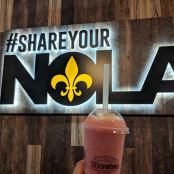 Sharetea - ShareTea Strawberry Ice Blended with Lychee Jelly & Ice cream - Bubble Tea Near Me - Metairie, Louisiana Sharetea - ShareTea Strawberry Ice Blended with Lychee Jelly & Ice cream - Bubble Tea Near Me - Metairie, Louisiana