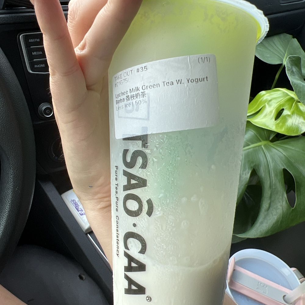 Got this it was good Lychee Milk Green Tea W. Yogurt Boba, And soy garlic wings 5 pcs, but wing flavor wasnt really good. Overall 6/10 Got this it was good Lychee Milk Green Tea W. Yogurt Boba, And soy garlic wings 5 pcs, but wing flavor wasnt really good. Overall 6/10