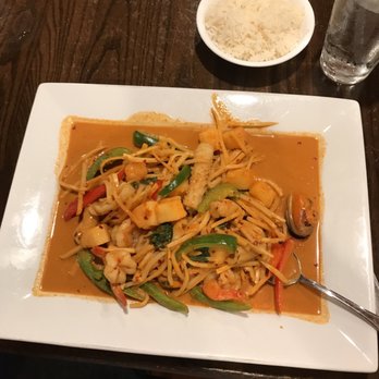 Lemon Grass Thai Kitchen - The pineapple curry with seafood. - Thai Near Me - Tampa, Florida Lemon Grass Thai Kitchen - The pineapple curry with seafood. - Thai Near Me - Tampa, Florida