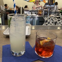 Drinks at the bar