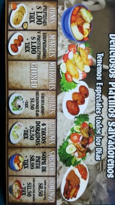 Menu photo 7 Pupuseria Cuzcatlan Pacoima, CA