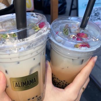 AlimamaTea - Royal milk tea with mini boba - Desserts Near Me - New York, New York