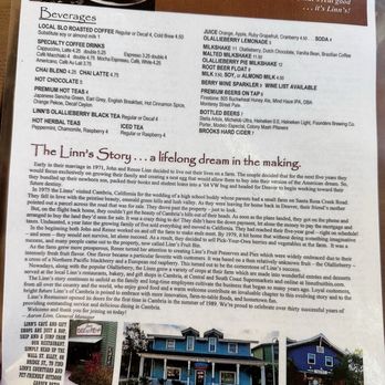 Linn's Restaurant - Menu - American Near Me - Cambria, California Linn's Restaurant - Menu - American Near Me - Cambria, California