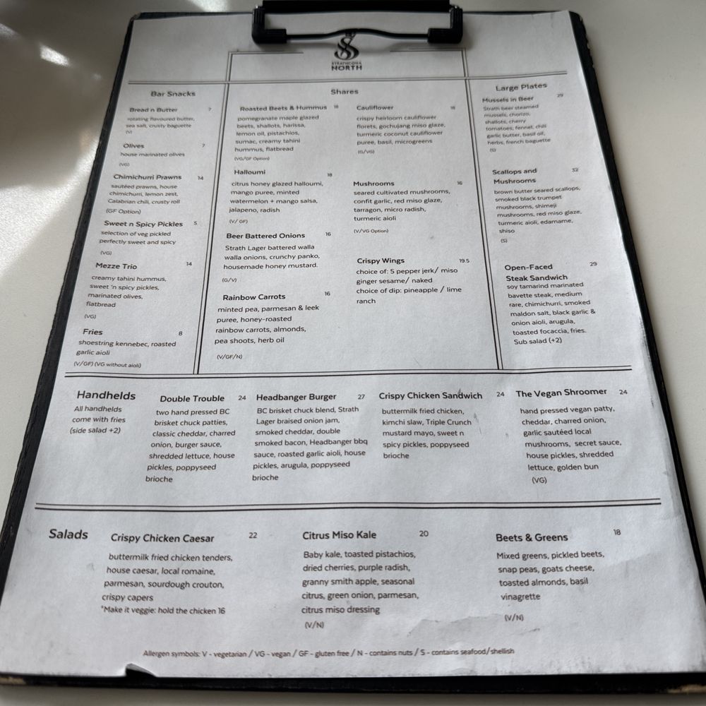 Strathcona - Food menu~ (May 2025) - Breweries Near Me - North Vancouver, British Columbia Strathcona - Food menu~ (May 2025) - Breweries Near Me - North Vancouver, British Columbia