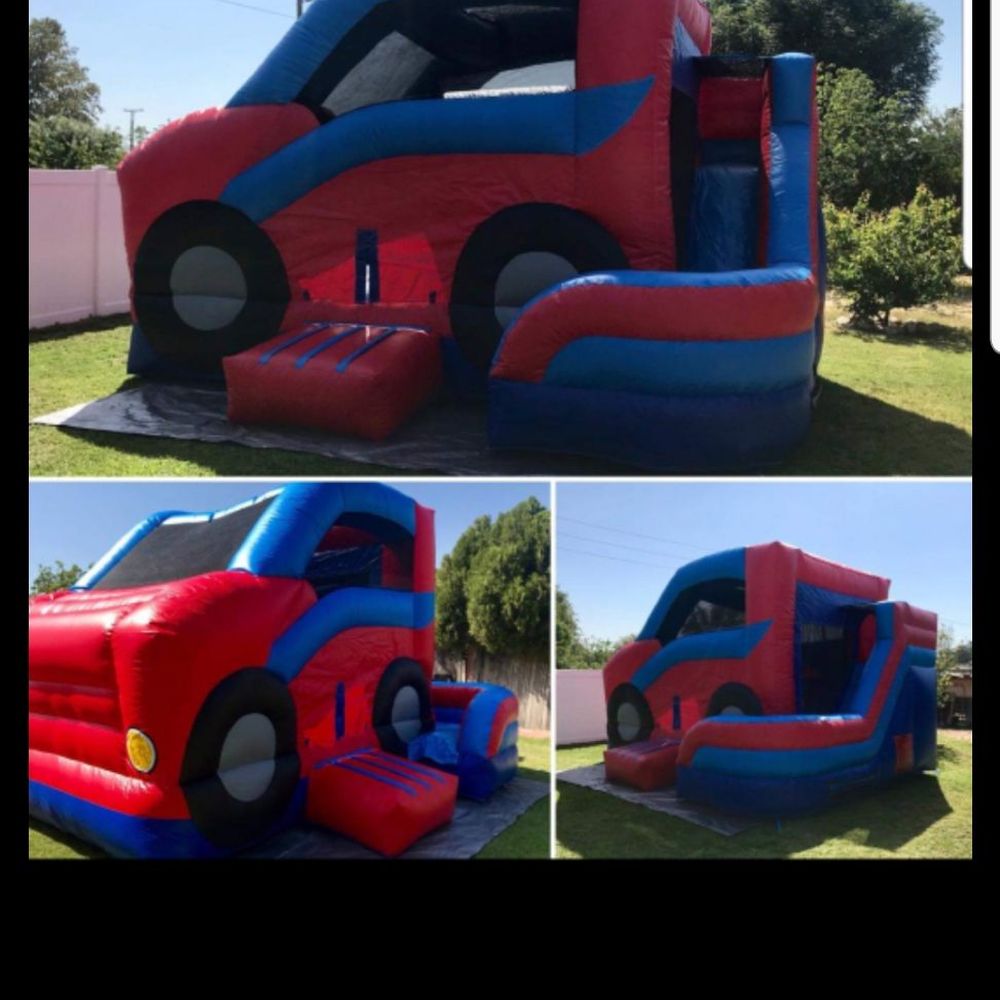 Race car slide jumper combo I rented! It was amazing and super clean! Big hit of the party!! Race car slide jumper combo I rented! It was amazing and super clean! Big hit of the party!!