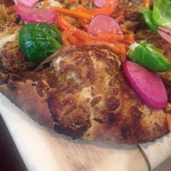HopSaint Brewing - Pork Flatbread (more fluffy than flat, but delicious) - New American Near Me - Torrance, California