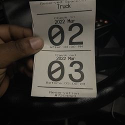 Flying J Travel Center - My parking ticket