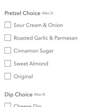 Auntie Anne's - Menu - Pretzels Near Me - D'iberville, Mississippi
