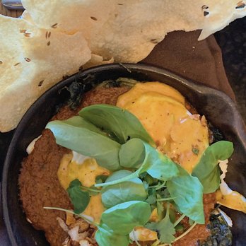 Linger - Saag Paneer Benedict - Asian Fusion Near Me - Denver, Colorado