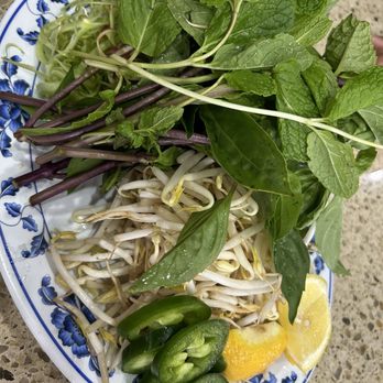 Pho 97 One - Veggies given to us to share amongst 3 pho - Vietnamese Near Me - Kapolei, Hawaii Pho 97 One - Veggies given to us to share amongst 3 pho - Vietnamese Near Me - Kapolei, Hawaii