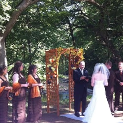 Vogue Fashion - Bridesmaids dresses were perfect for this outdoor wedding. They arrived early and only cost us $165 each.