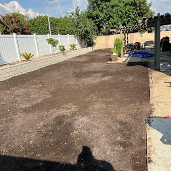 A-G Sod Farms - a backyard with a dirt area - Lawn Services Near Me - Nuevo, California A-G Sod Farms - a backyard with a dirt area - Lawn Services Near Me - Nuevo, California