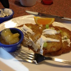 Potato pancakes. 570 calories