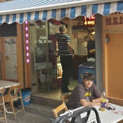 Pizza Del Marco - Enjoying good pizza on a nice summer evening at Pizza Del Marco!