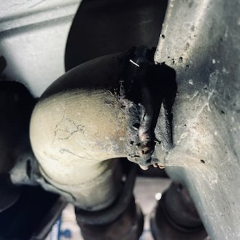 J Rus - Multiple bad welds with different sized pieces of exhaust tubing causing multiple exhaust leaks. - Car Dealers Near Me - Shelby Township, Michigan J Rus - Multiple bad welds with different sized pieces of exhaust tubing causing multiple exhaust leaks. - Car Dealers Near Me - Shelby Township, Michigan