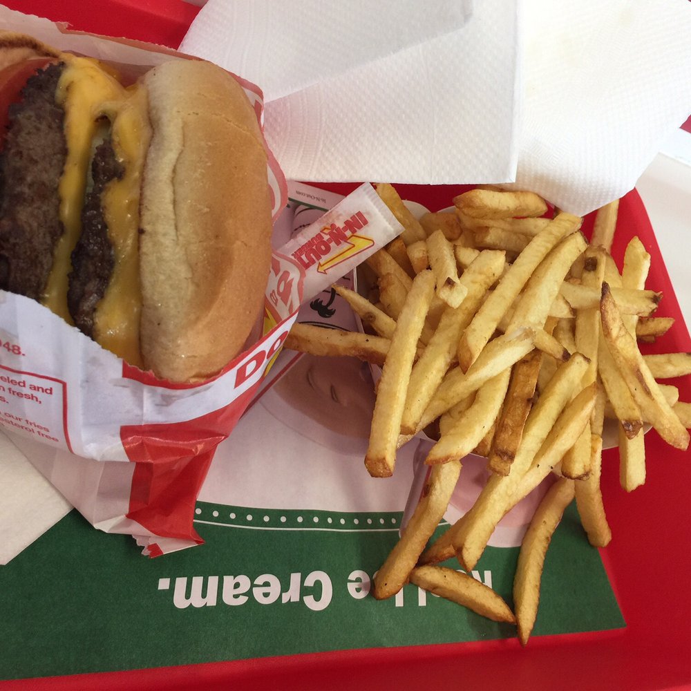 In-N-Out Burger - The burger and fries before the plunge - Burgers Near Me - Irving, Texas