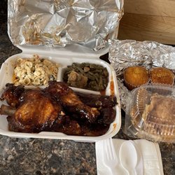 My Homestyle Cafe - BBQ PORK RIBS MACARONI SALAD GREEN BEANS