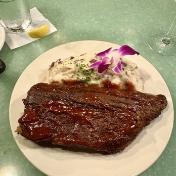 Lei Lei's Bar and Grill - Ribs with single portion mashed potatoes - New American Near Me - Kahuku, Hawaii Lei Lei's Bar and Grill - Ribs with single portion mashed potatoes - New American Near Me - Kahuku, Hawaii