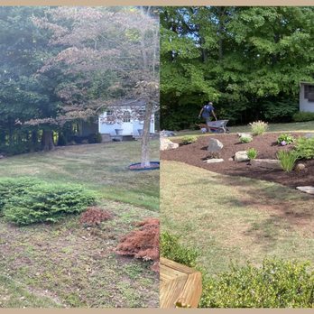 Yard Yogi - A boulder garden we installed! - Landscaping Near Me - South Windsor, Connecticut Yard Yogi - A boulder garden we installed! - Landscaping Near Me - South Windsor, Connecticut