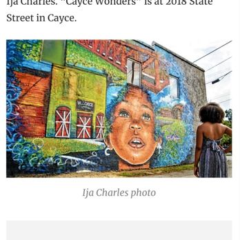 City of Cayce - Local artist who created this beautiful mural!! - Hiking Near Me - Cayce, South Carolina