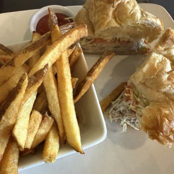Picnikins Patio Cafe - Tuna sandwich on croissant - New American Near Me - San Antonio, Texas Picnikins Patio Cafe - Tuna sandwich on croissant - New American Near Me - San Antonio, Texas