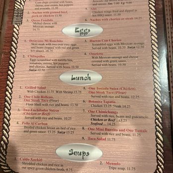Mi Ranchito - Menú - Mexican Near Me - Lowell, Indiana
