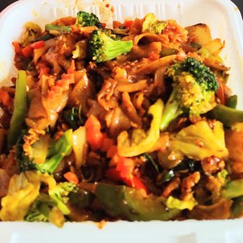 Thai One On - Drunken Spicy Noodles with Sauteed Vegetables SPICE LEVEL 6   #AsianFoodIsMyFavorite - Thai Near Me - Vista, California