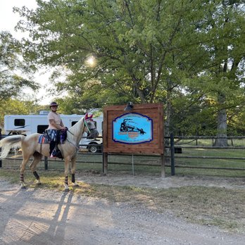 Train Robber Ranch - My new mare Bella posing with the TRR entry sign - Ranches Near Me - Rusk, Texas Train Robber Ranch - My new mare Bella posing with the TRR entry sign - Ranches Near Me - Rusk, Texas