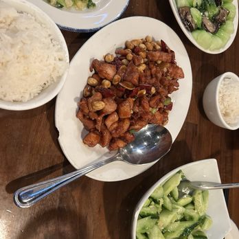 EMei - Black Mushrooms and Bok Choy in Garlic 冬菇菜心, Cucumber with Garlic Sauce 蒜泥黄瓜, Famous Sichuan Kung Pao Chicken 宫保鸡丁 Amazing!!!!!!! - Szechuan Near Me - Philadelphia, Pennsylvania EMei - Black Mushrooms and Bok Choy in Garlic 冬菇菜心, Cucumber with Garlic Sauce 蒜泥黄瓜, Famous Sichuan Kung Pao Chicken 宫保鸡丁 Amazing!!!!!!! - Szechuan Near Me - Philadelphia, Pennsylvania