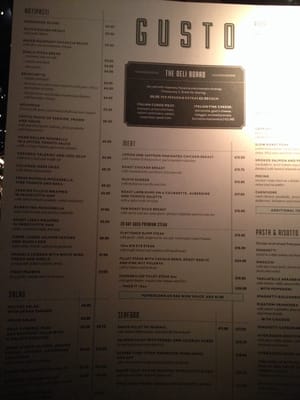 Menu photo 2 Gusto Restaurant and Bar Knutsford, ABE Menu photo 2 Gusto Restaurant and Bar Knutsford, ABE